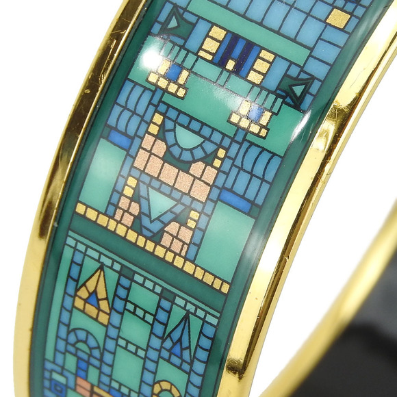 Hermes Hermes Emile Metal Cloisonne Bangle Metal Bangle - Picture 8 of 11